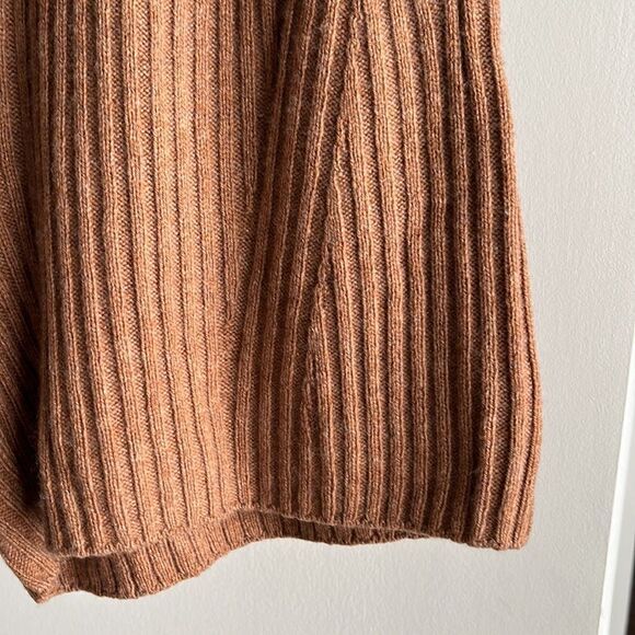 Rag & Bone Ribbed Maxine Merino Wool Shorts Size Large In Camel Tan - Picture 9 of 12